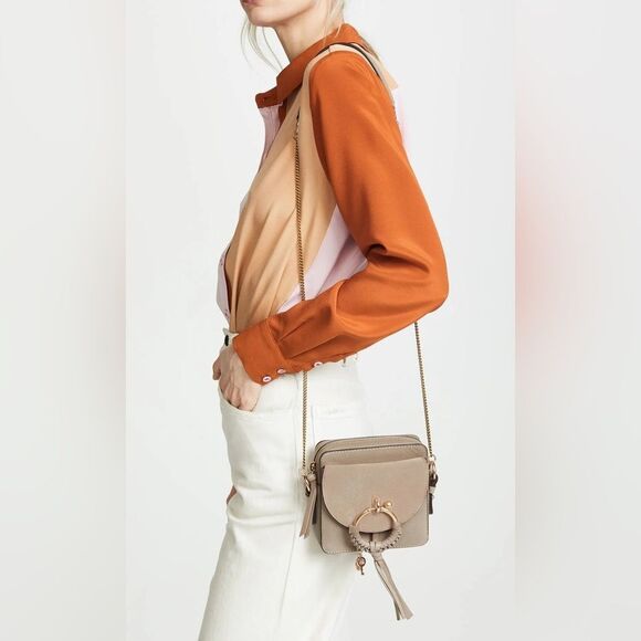 See by Chloe Small Joan Suede & Leather Crossbody Bag - Picture 3 of 12